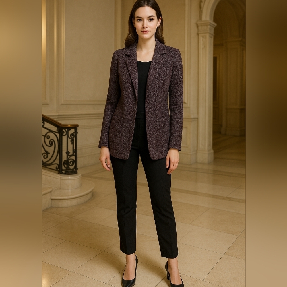 Black Tape XS Collared Blazer Jacket Pockets Work Business Casual Sophisticated